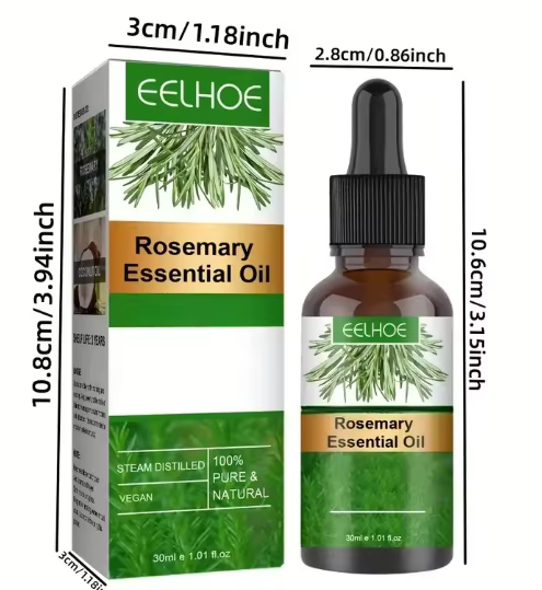 3PCS Rosemary Hair Oil Moisturizes Softens Hair Smooth Hair Strengthening Repair Hair Loss entle Nourishing Glossy Organics Hair